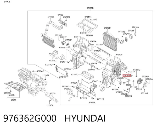  976362G000 Hyundai/Kia