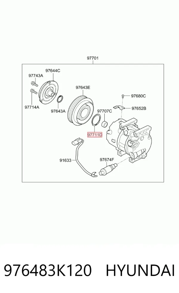  976483K120 Hyundai/Kia