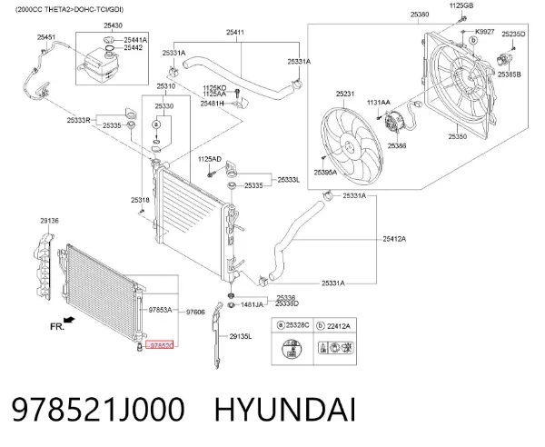  978521J000 Hyundai/Kia