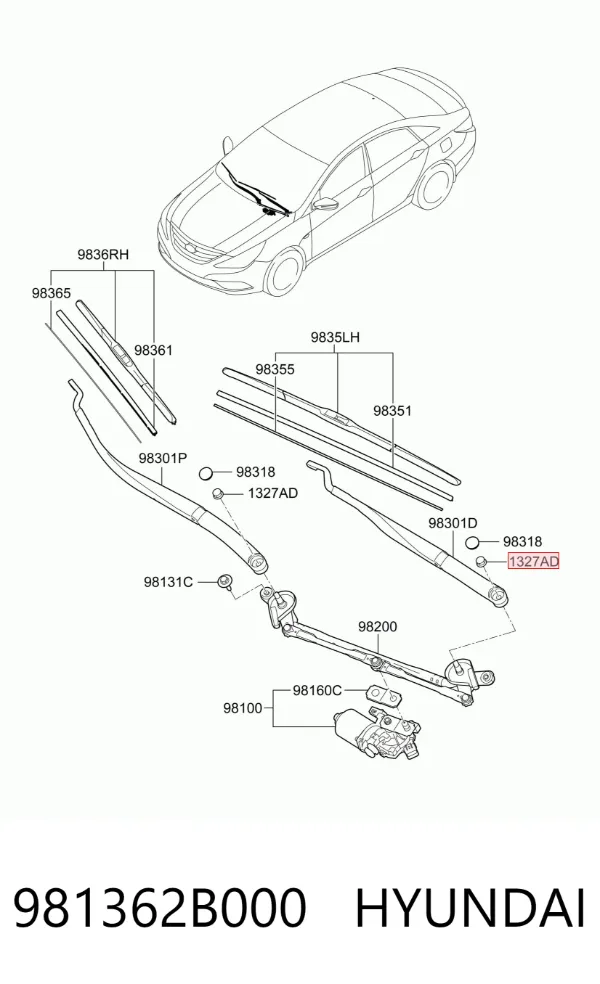  981362B000 Hyundai/Kia