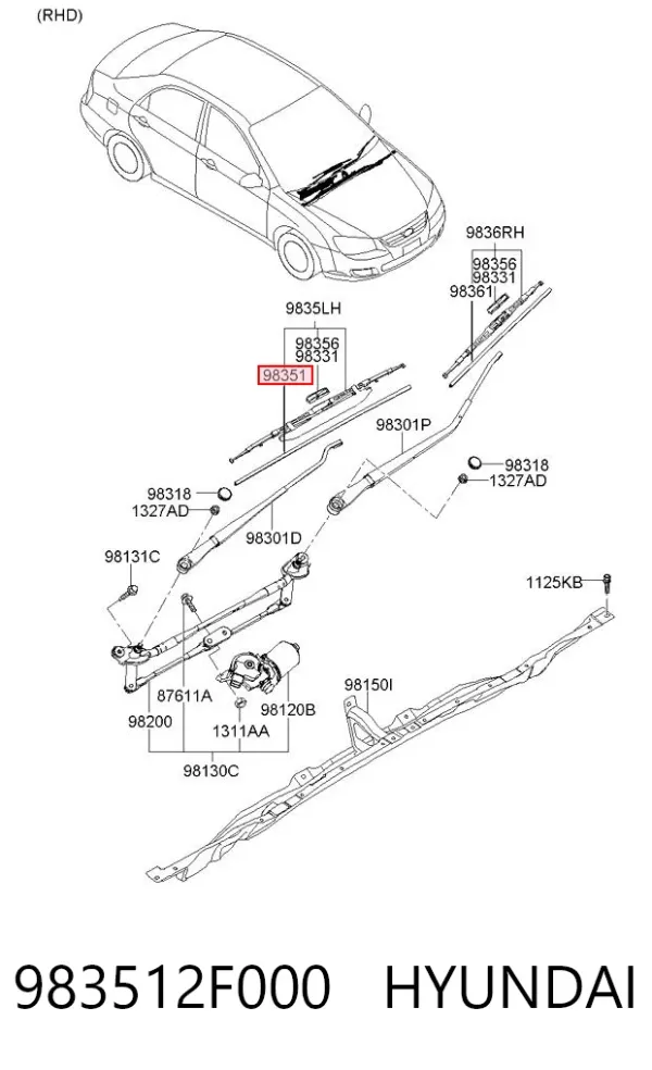  983512F000 Hyundai/Kia