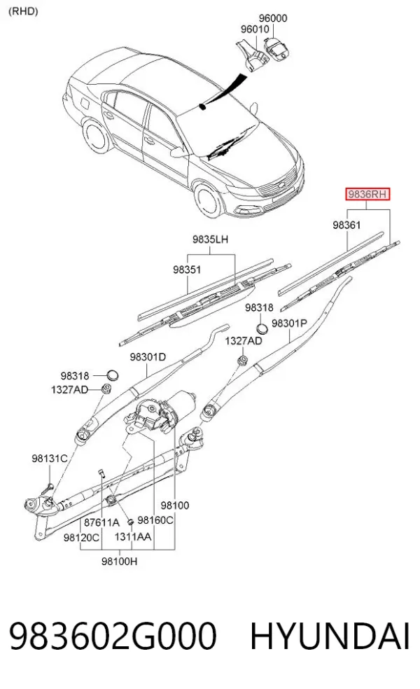  983602G000 Hyundai/Kia