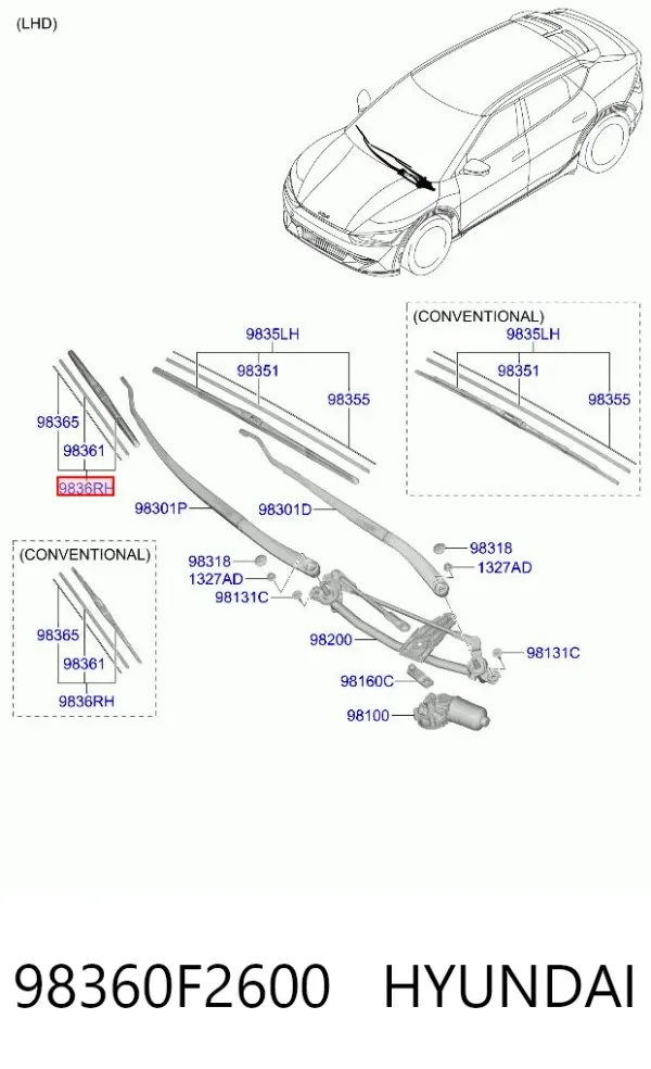  98360F2600 Hyundai/Kia