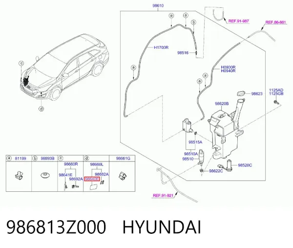  986813Z000 Hyundai/Kia