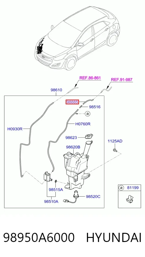  98950A6000 Hyundai/Kia