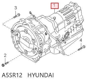 Caixa Automática de Mudança montada A5SR12 Hyundai/Kia