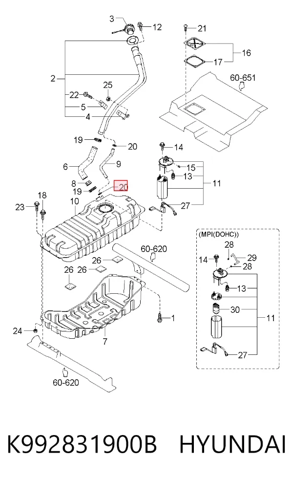  K992831900B Hyundai/Kia