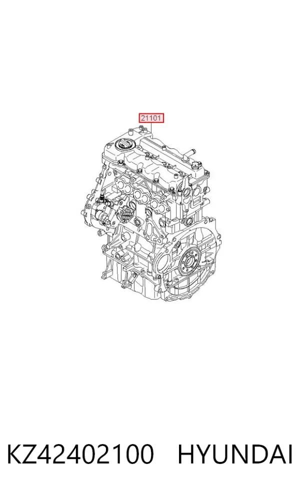 Motor montado KZ42402100 Hyundai/Kia