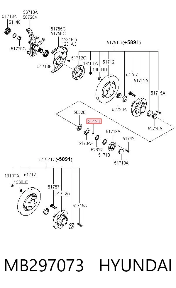  MB297073 Hyundai/Kia