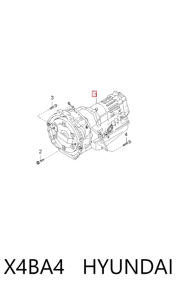Caixa Automática de Mudança montada X4BA4 Hyundai/Kia