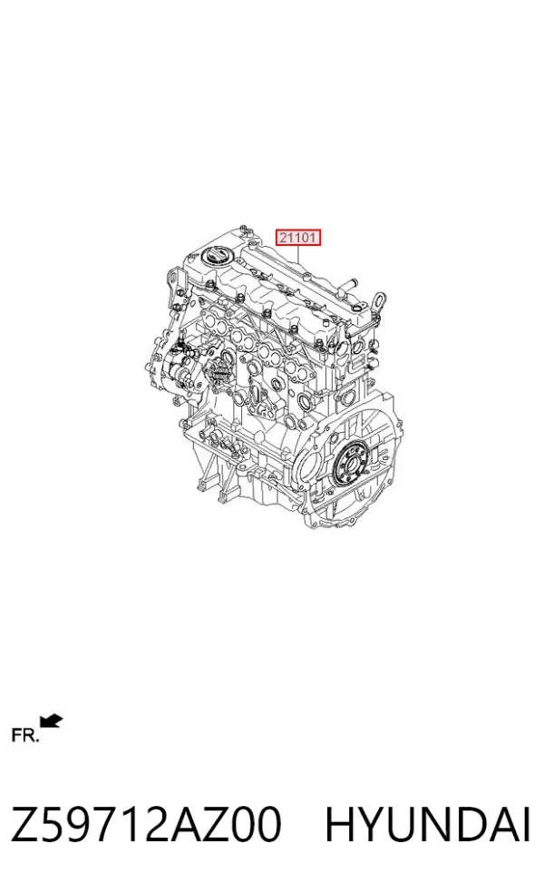 Motor montado Z59712AZ00 Hyundai/Kia