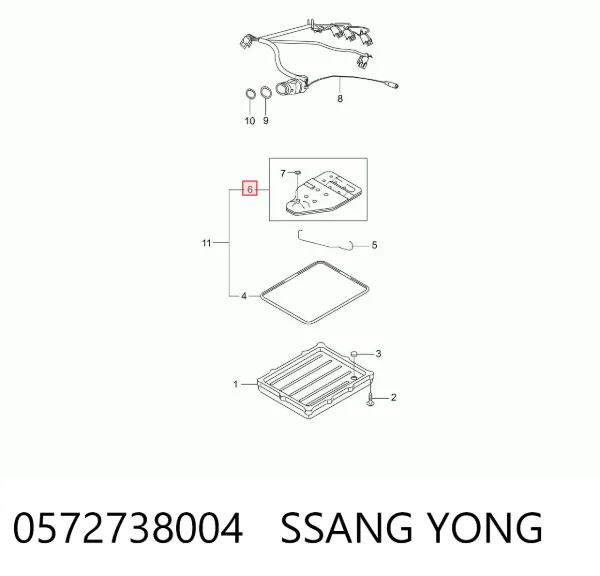 Filtro da Caixa Automática de Mudança SsangYong Korando 