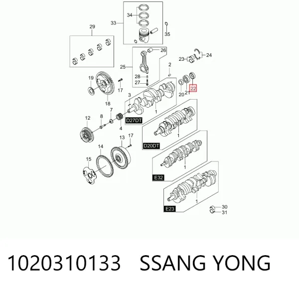  1020310133 Ssang Yong