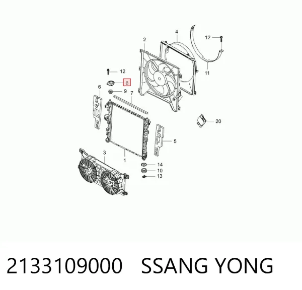 2133109000 Ssang Yong