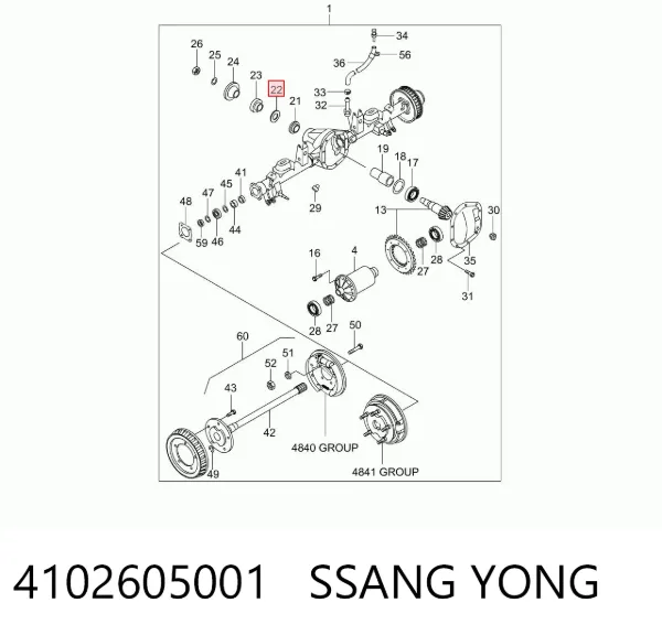  4102605001 Ssang Yong