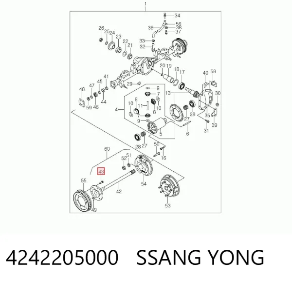  4242205000 Ssang Yong
