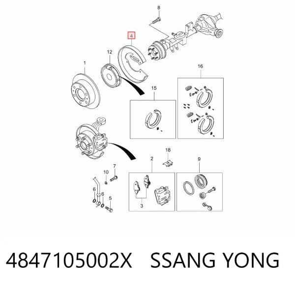  4847105002X Ssang Yong