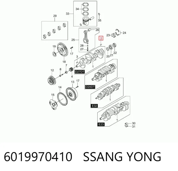  6019970410 Ssang Yong