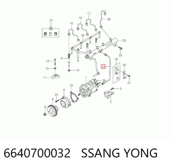  6640700032 Ssang Yong
