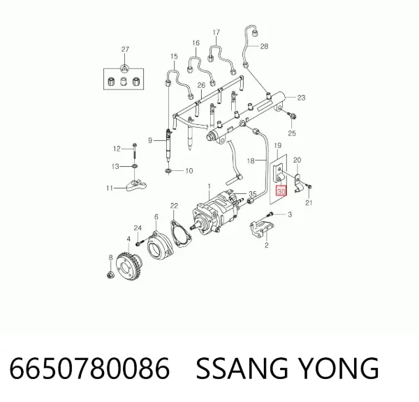  6650780086 Ssang Yong