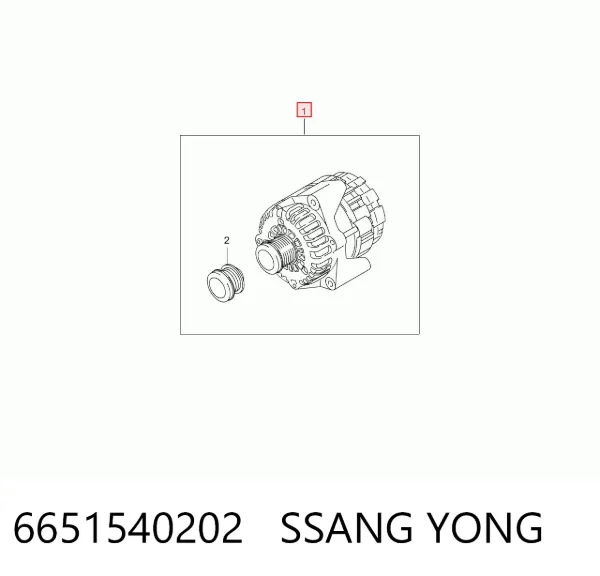 Gerador 6651540202 Ssang Yong