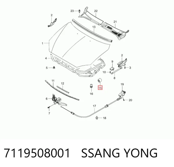  7119508001 Ssang Yong