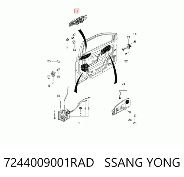 7244009001RAD Ssang Yong