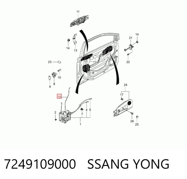  7249109000 Ssang Yong
