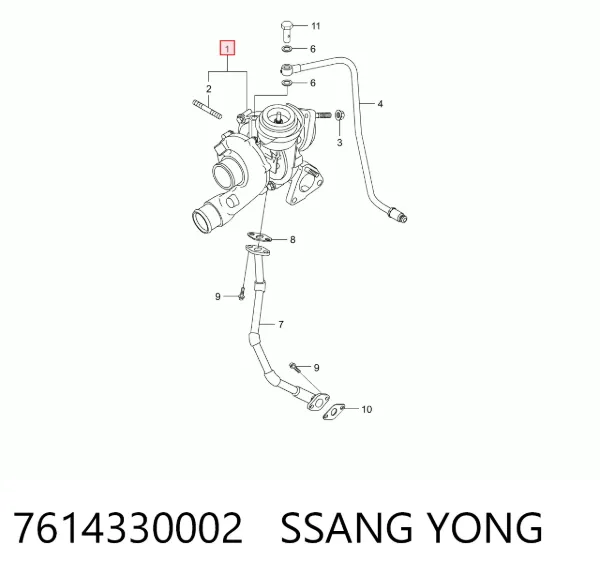Turbina 7614330002 Ssang Yong