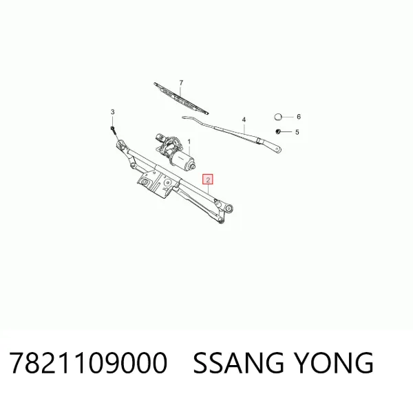 Trapézio de limpador pára-brisas 7821109000 Ssang Yong