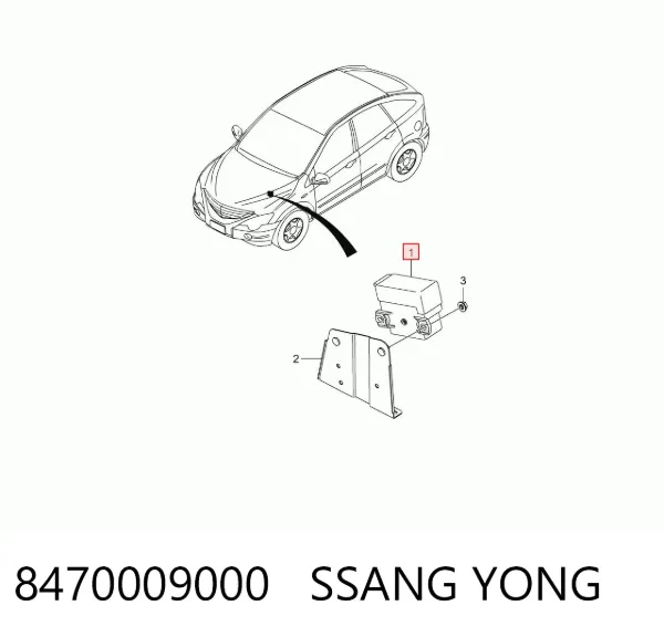 Relê das velas de incandescência 8470009000 Ssang Yong