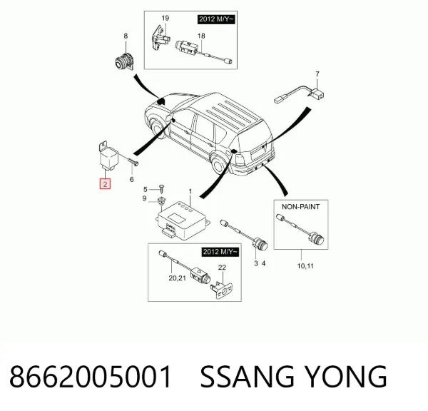 8662005001 Ssang Yong