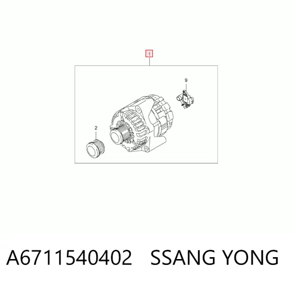 Gerador A6711540402 Ssang Yong