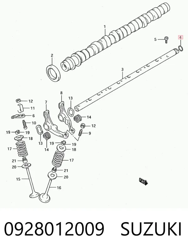 Vedante de rolha de panela de motor 0928012009 Suzuki