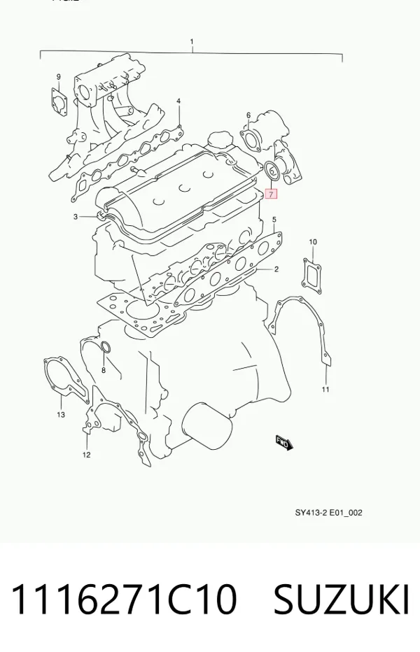Distribuidor de ignição (distribuidor) 1116271C10 Suzuki