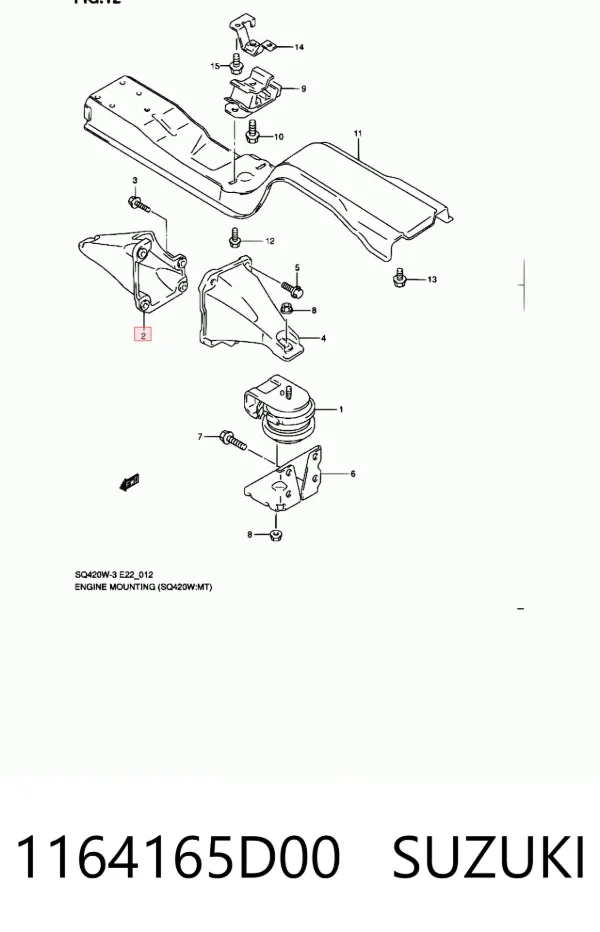  1164165D00 Suzuki