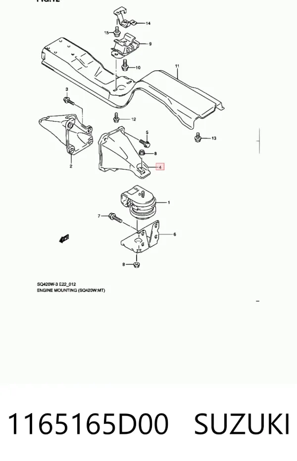  1165165D00 Suzuki