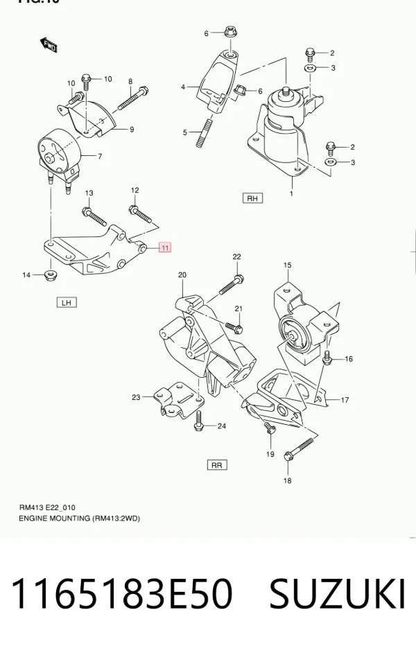  1165183E50 Suzuki