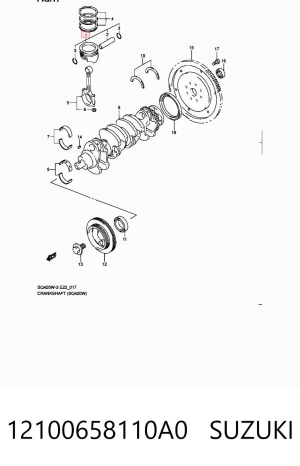  12100658110A0 Suzuki