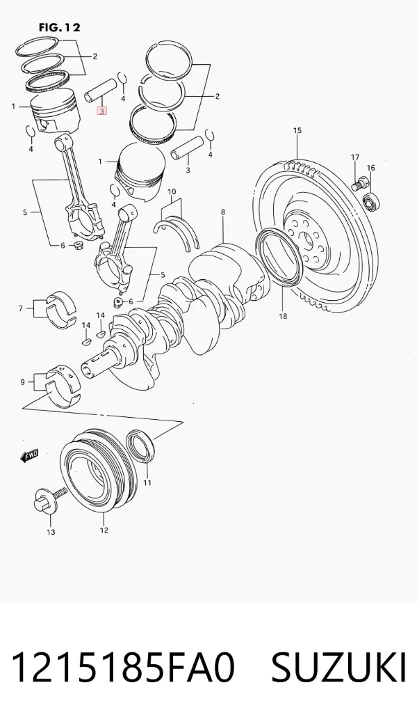  1215185FA0 Suzuki