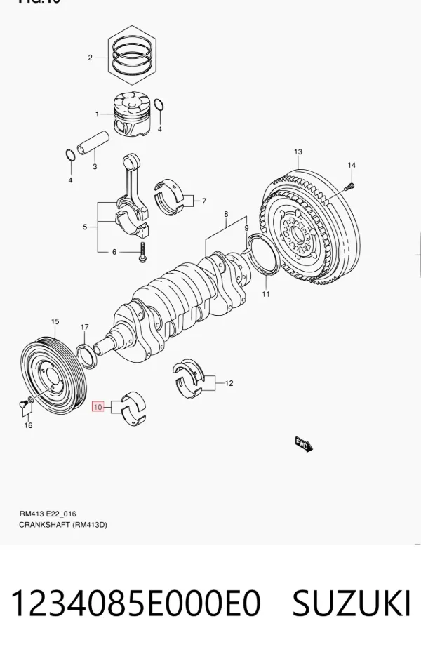  1234085E000E0 Suzuki