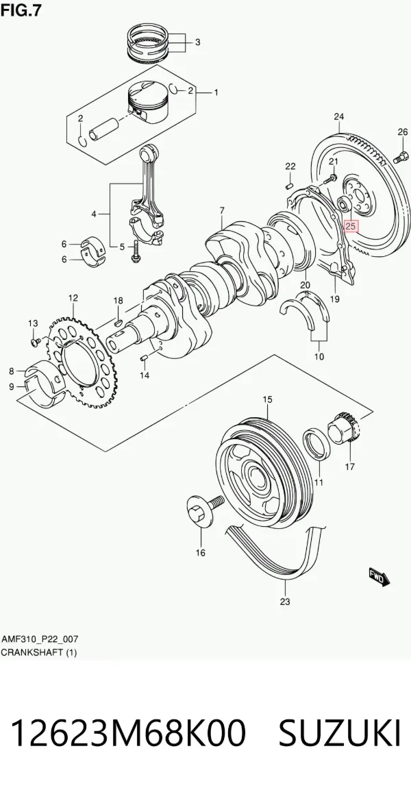  12623M68K00 Suzuki