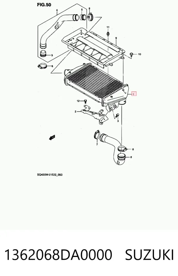 Radiador de intercooler Suzuki Grand Vitara FT, HT