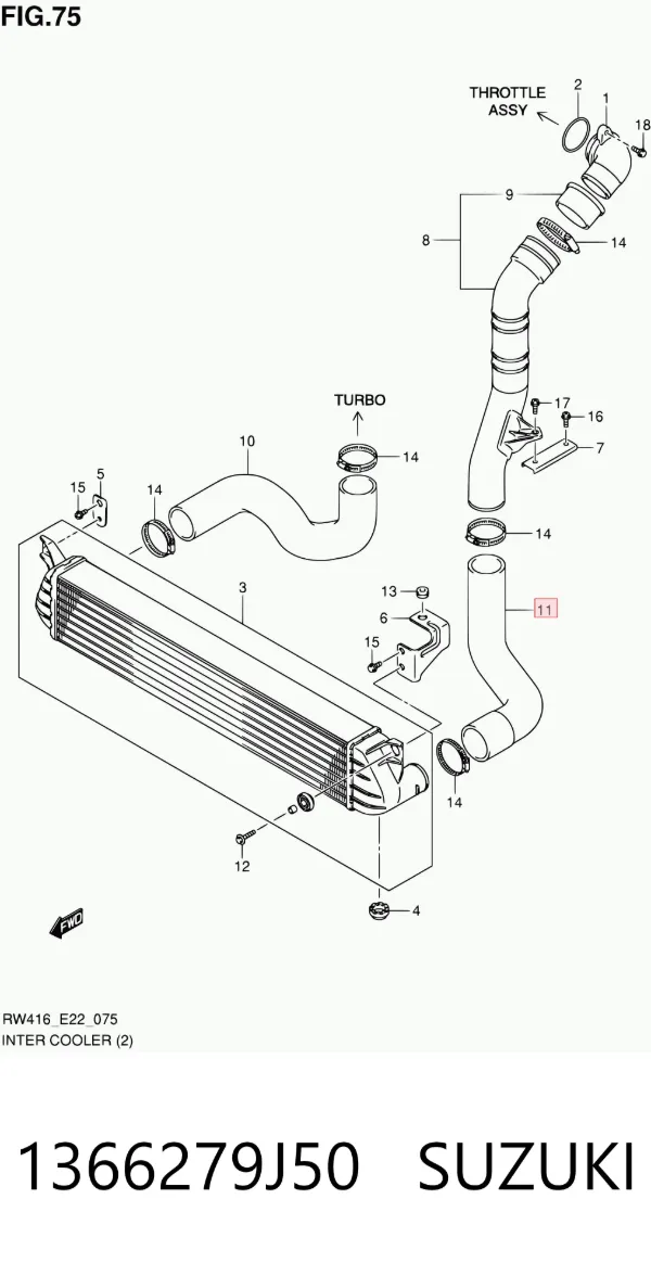  1366279J50 Suzuki