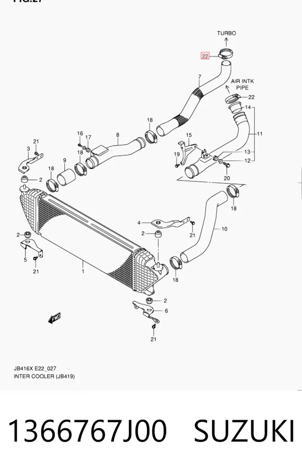  1366767J00 Suzuki