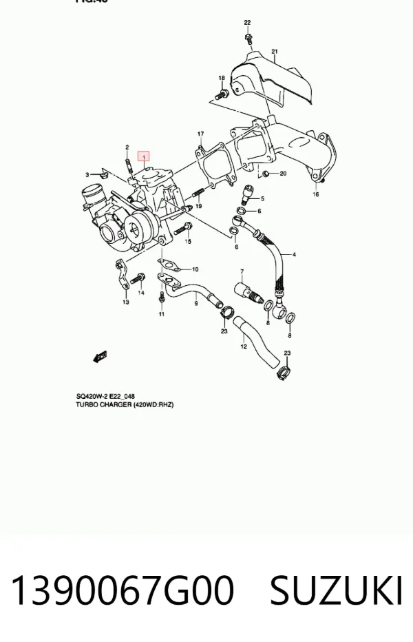 Turbina 1390067G00 Suzuki
