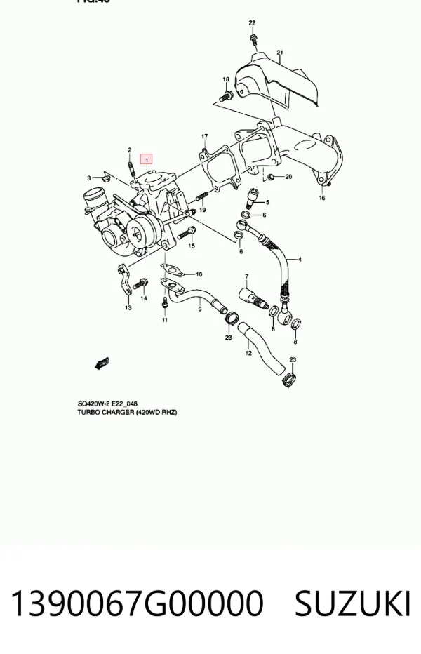 Turbina 1390067G00000 Suzuki