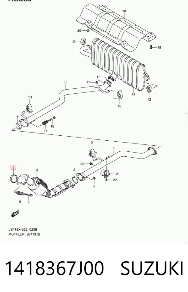  1418367J00 Suzuki