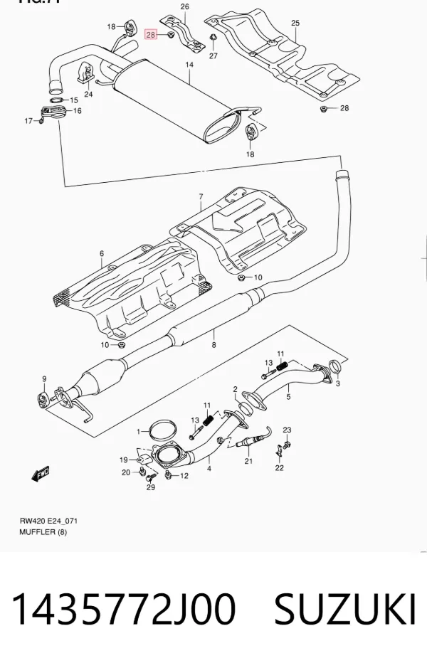  1435772J00 Suzuki