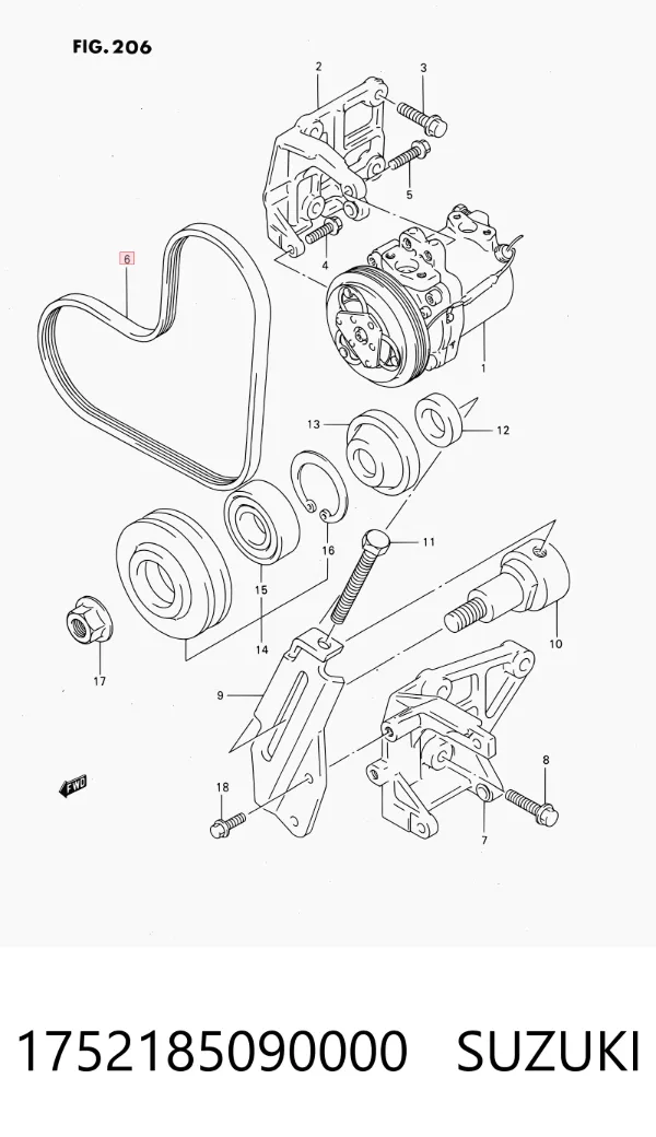 Correia dos conjuntos de transmissão 1752185090000 Suzuki
